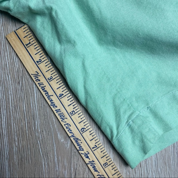 Polo Ralph Lauren MENS OXFORD khaki chino flat front shorts green SZ 35 - Picture 9 of 9